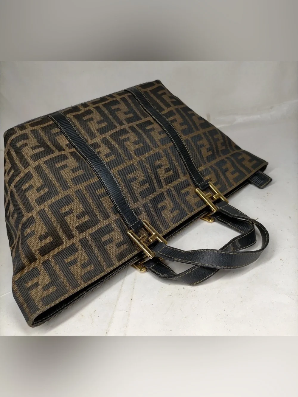 Authentic Vintage Fendi Zucca FF Canvas Tote 🤎 W COA